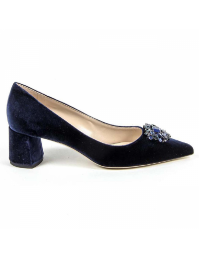 V 1969 Italia Womens Pump 3109244 VELLUTO BLU ROYAL