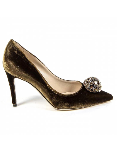 V 1969 Italia Womens Pump 3104104 VELLUTO SIGARO