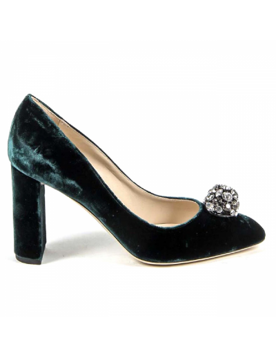 V 1969 Italia Womens Pump 3102045 VELLUTO VERDE