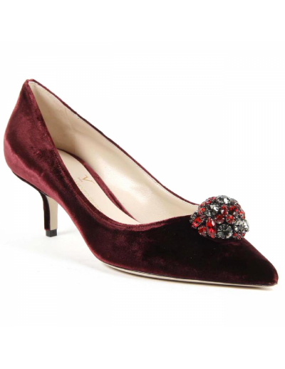 V 1969 Italia Womens Pump 3106153 VELLUTO 391 BORDEAUX