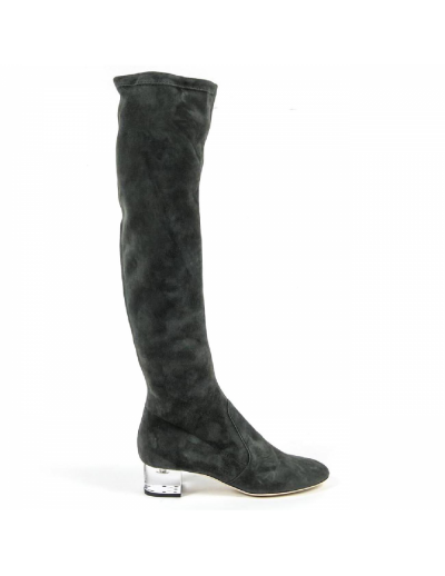 V 1969 Italia Womens High Boot 3123667 CAMOSCIO VERDE FERMO