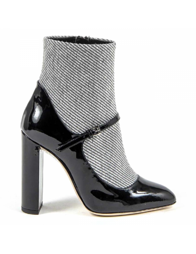 V 1969 Italia Womens Ankle Boot 3101010 VERNICE NERO