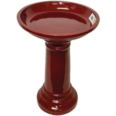 SP Bird Bath Medium Merlot