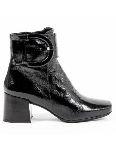 V 1969 Italia Womens Heeled Ankle Boot B2484 FINISH NERO