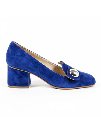 V 1969 Italia Womens Pump 312113 CAMOSCIO COBALTO