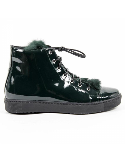 V 1969 Italia Womens High Sneaker 312070 VERNICE VERDE