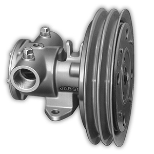 Jabsco 1-1/4' Electric Clutch Pump - Double A Groove Pulley - 12V