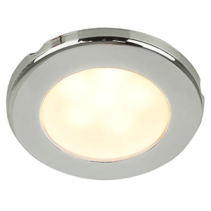 Hella Marine EuroLED 75 3' Round Screw Mount Down Light - Warm White LED - Stainless Steel Rim - 12V