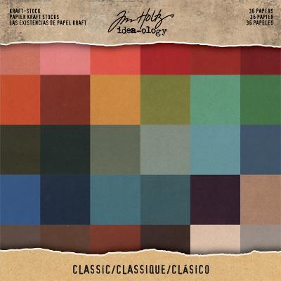 Idea-Ology Kraft Stock Cardstock Pad 8'X8' 36/Pkg-Classic