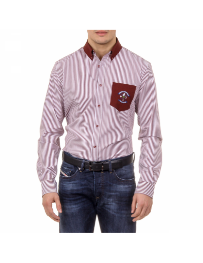 Ufford & Suffolk Polo Club Mens Shirt USC01 A3 BORDEAUX