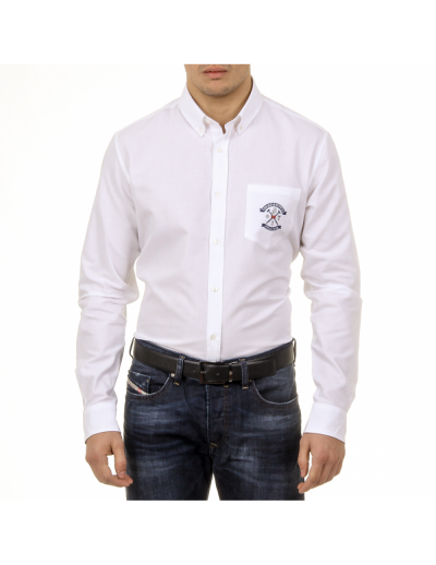 Ufford & Suffolk Polo Club Mens Shirt USC03 C1 BIANCO