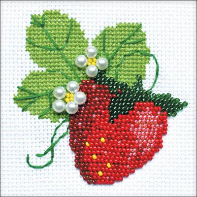 RIOLIS Counted Cross Stitch Kit 4'X4'-Garden Strawberry (14 Count)