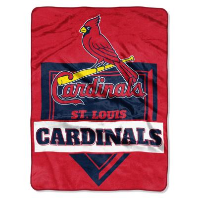 Cardinals OFFICIAL Major League Baseball, 'Home Plate' 60'x 80' Raschel Throw  by The Northwest Company