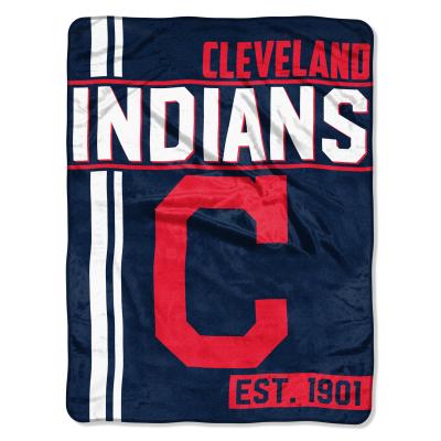Indians OFFICIAL Major League Baseball, 'Walk Off' 46'x 60' Micro Raschel Throw  by The Northwest Company