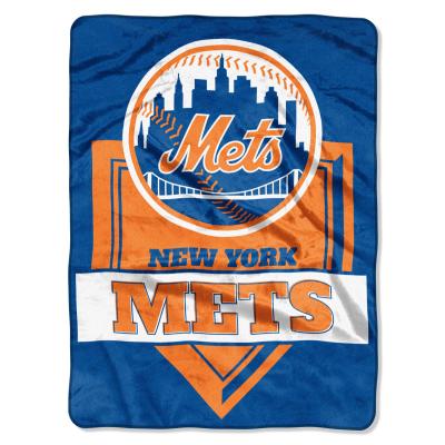 Mets OFFICIAL Major League Baseball, 'Home Plate' 60'x 80' Raschel Throw  by The Northwest Company