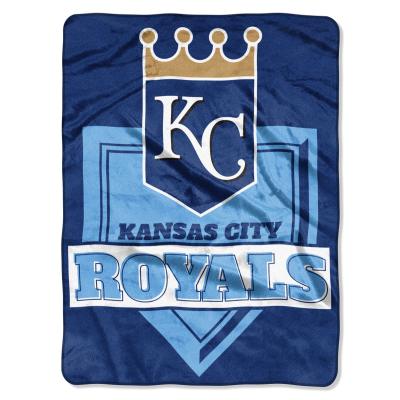 Royals OFFICIAL Major League Baseball, 'Home Plate' 60'x 80' Raschel Throw  by The Northwest Company