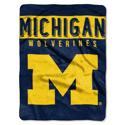 Michigan OFFICIAL Collegiate 'Basic' Raschel Throw