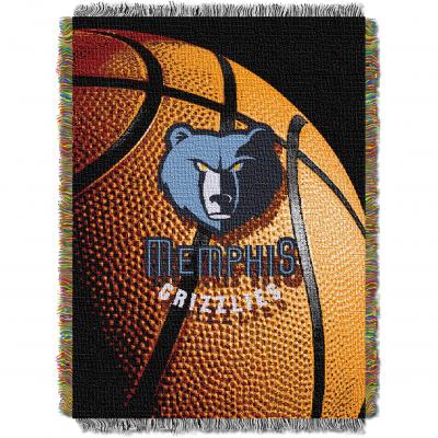 Grizzlies  OFFICIAL National Basketball Association, 'Photo Real' 48'x 60' Woven Tapestry Throw  by The Northwest Company