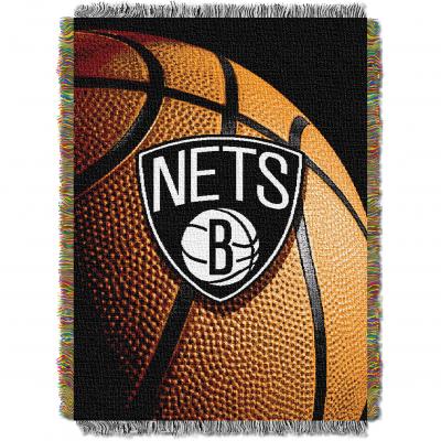 Nets   OFFICIAL National Basketball Association, 'Photo Real' 48'x 60' Woven Tapestry Throw  by The Northwest Company