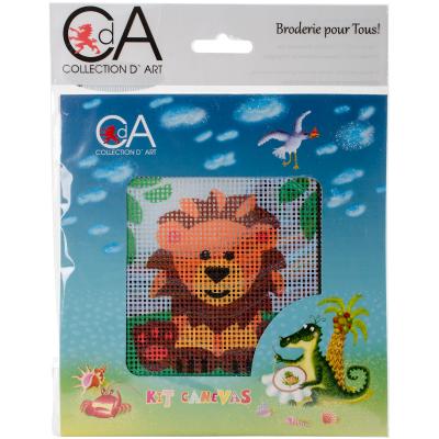Collection DArt Stamped Needlepoint Kit 15X15cm-Lionet