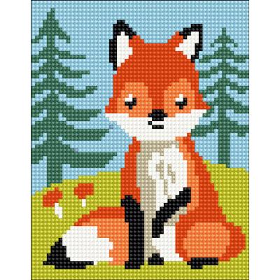 Collection DArt Stamped Needlepoint Kit 20X25cm-Fox-Cub