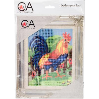 Collection DArt Stamped Needlepoint Kit 20X25cm-Rooster