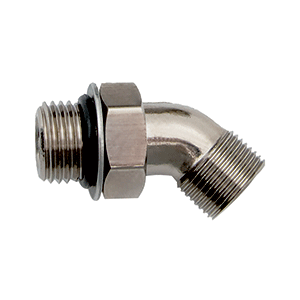 Uflex 45° Adjustable Fitting f/Back of UP Series Helms ORB 6 to 3/8' COMP