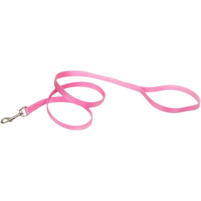 5/8' Single-Ply Nylon 4 Training Dog Leash-Pink Bright