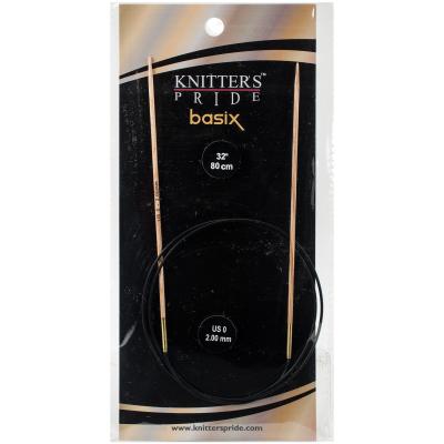 Knitters Pride-Basix Fixed Circular Needles 32'-Size 0/2mm