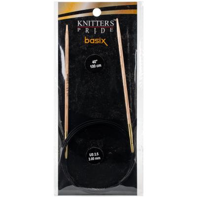 Knitters Pride-Basix Fixed Circular Needles 40'-Size 2.5/3mm