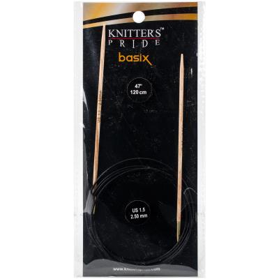 Knitters Pride-Basix Fixed Circular Needles 47'-Size 1.5/2.5mm