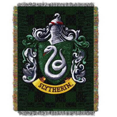 Harry Potter Slytherin Shield Licensed 48'x 60' Woven Tapestry Throw  by The Northwest Company