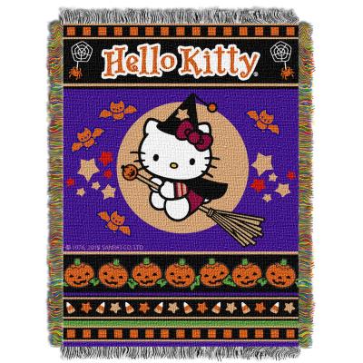 Hello Kitty Witchy Kitty Licensed Holiday 48'x 60' Woven Tapestry Throw  by The Northwest Company