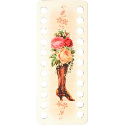 RTO Buratini Thread Organizer 22X9cm-Boot With Flowers