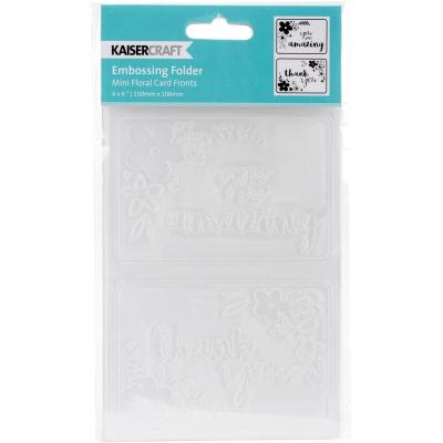 Kaisercraft Embossing Folder 4'X6'-Mini Floral Card Fronts
