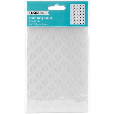 Kaisercraft Embossing Folder 4'X6'-Fleur De Lis