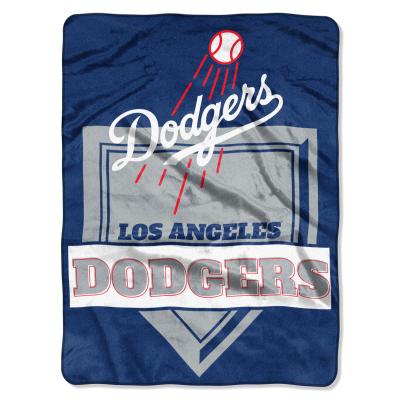 Dodgers OFFICIAL Major League Baseball, 'Home Plate' 60'x 80' Raschel Throw  by The Northwest Company