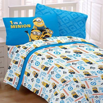 4pc Despicable Me Minions Full Sheet Set Minions at Work Bedding Accessories