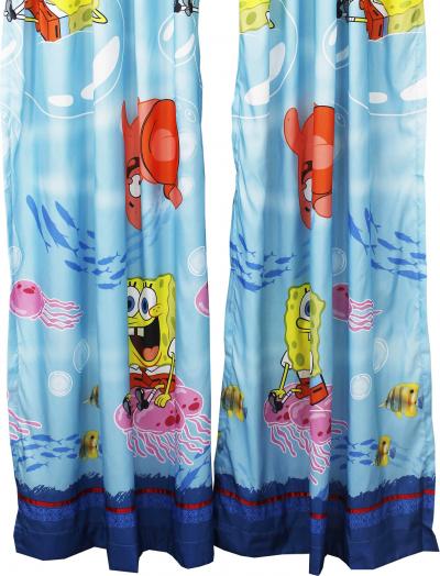 2pc Catch Me Spongebob Squarepants Long Curtain Set