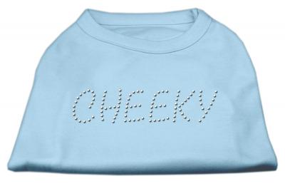 Mirage Pet Cheeky Rhinestone Cotton Sleeveless Shirt Baby Blue - XXLarge - 18