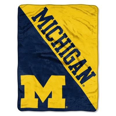 Michigan OFFICIAL Collegiate 'Halftone' Micro Raschel Throw