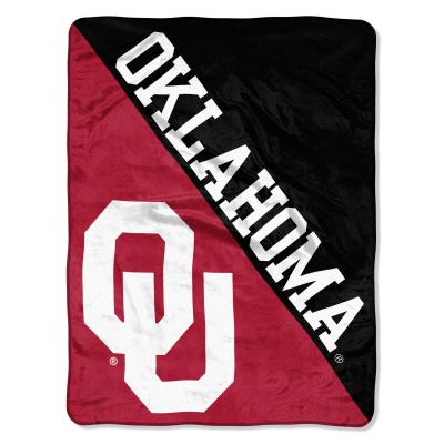 Oklahoma OFFICIAL Collegiate 'Halftone' Micro Raschel Throw