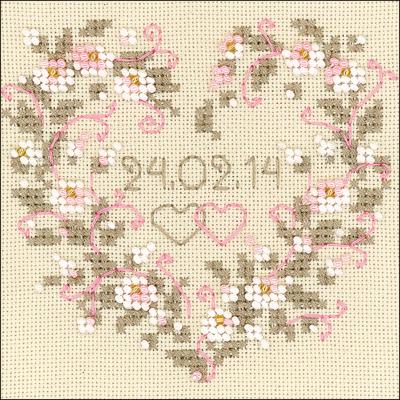 RIOLIS Counted Cross Stitch Kit 4.25'X4.25'-All Heart (25 Count)