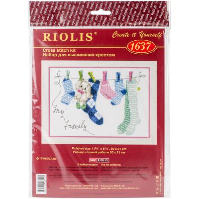 RIOLIS Counted Cross Stitch Kit 11.75'x8.25'-My Family (14 Count)