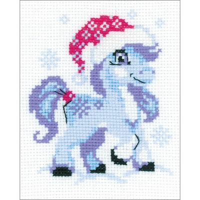 RIOLIS Counted Cross Stitch Kit 6.25'x5'-Gentle Snow (10 Count)
