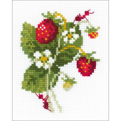 RIOLIS Counted Cross Stitch Kit 5'X6.25'-Wild Strawberry (10 Count)