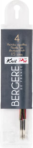 Bergere De France Birch Knit Pro Interchangeable Needle Tips-6/4mm 2/Pkg