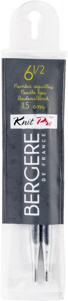 Bergere De France Birch Knit Pro Interchangeable Needle Tips-10.5/6.5mm 2/Pkg