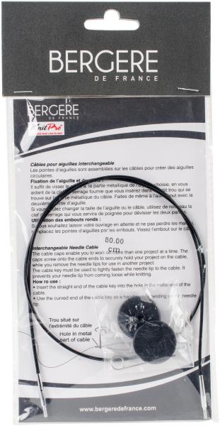 Bergere De France Interchangeable Cables And End Caps-32'/80cm