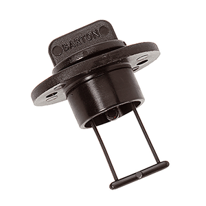 Barton Marine Drain Plug and Socket - 15mm (.60') Bore - Black